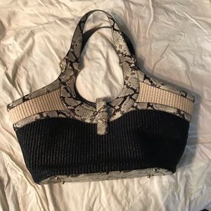 Brahmin Island Python Pablo Bag